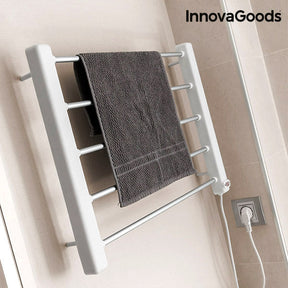 Toallero Eléctrico de Pared InnovaGoods 65W Blanco Gris (5 Barras)