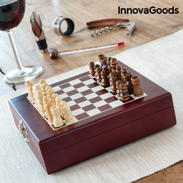 Set de Accesorios para Vino y Ajedrez InnovaGoods (37 Piezas)