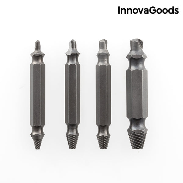 Brocas para Extraer Tornillos Dañados InnovaGoods (Pack de 4)