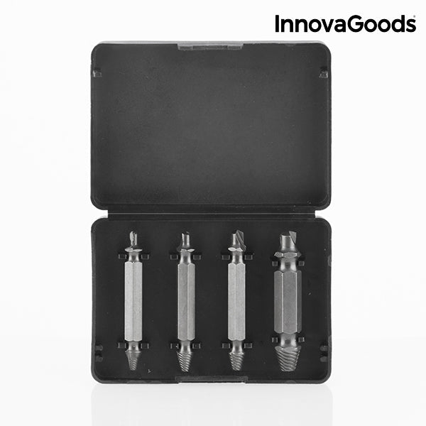 Brocas para Extraer Tornillos Dañados InnovaGoods (Pack de 4)