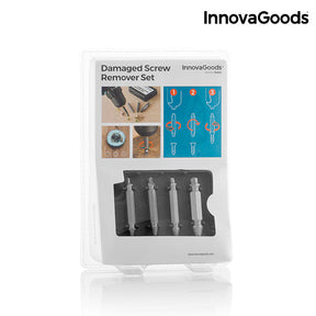 Brocas para Extraer Tornillos Dañados InnovaGoods (Pack de 4)