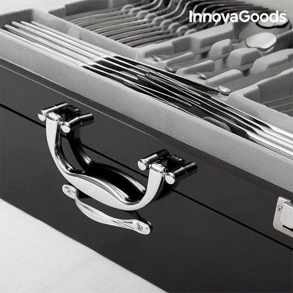 Cubertería de Acero Inoxidable Cook D'Lux InnovaGoods (72 Piezas)