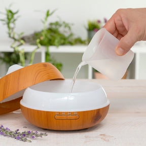 Humidificador Difusor de Aroma LED Efecto Madera InnovaGoods 