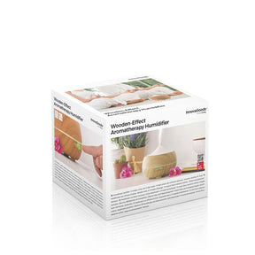 Humidificador Difusor de Aroma LED Efecto Madera InnovaGoods 