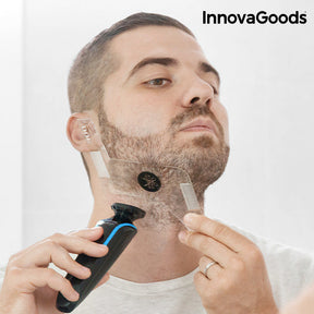 Plantilla para Afeitado de Barba Hipster Barber InnovaGoods