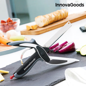 Cuchillo-Tijera con Mini Tabla de Cortar Integrada InnovaGoods