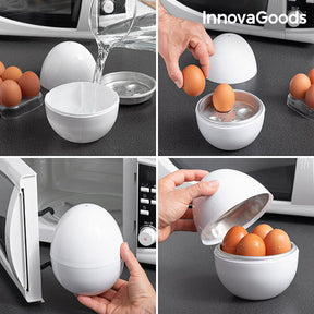 Cuecehuevos para Microondas con Recetario Boilegg InnovaGoods