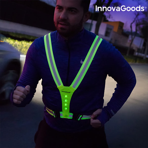 Arnés Reflectante con LED para Deportistas InnovaGoods