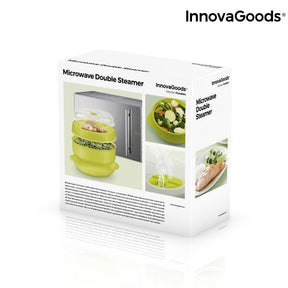 Vaporera Doble para Microondas Fresh InnovaGoods