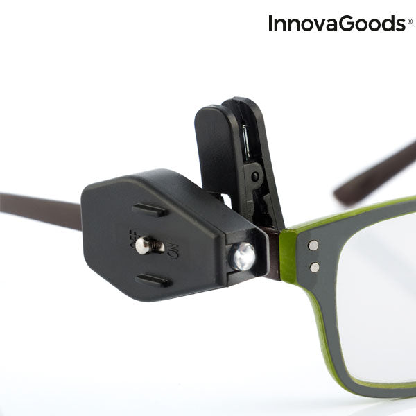 Clip LED para Gafas 360º InnovaGoods (Pack de 2)