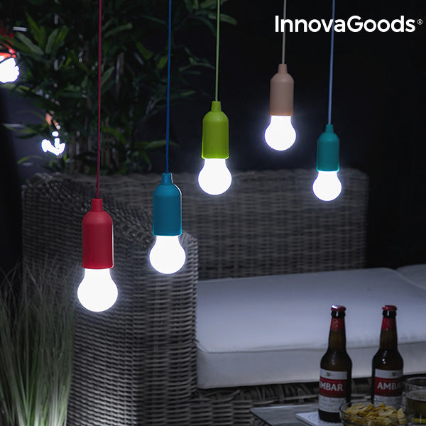 Bombilla LED Portátil con Cordón InnovaGoods