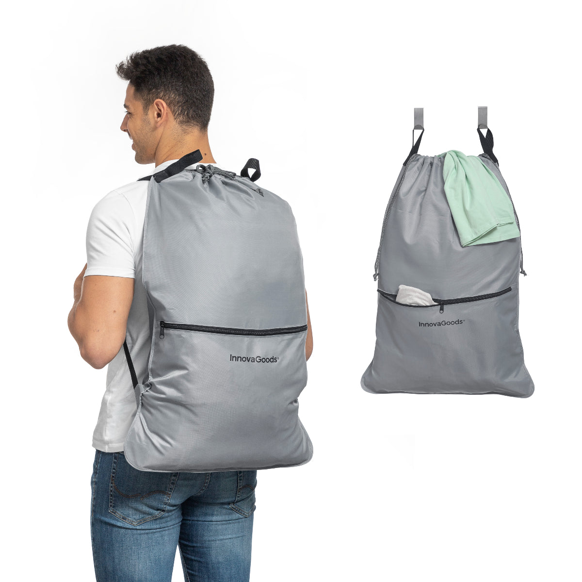 Bolsa-Mochila de Lavandería para la Colada Clepac InnovaGoods