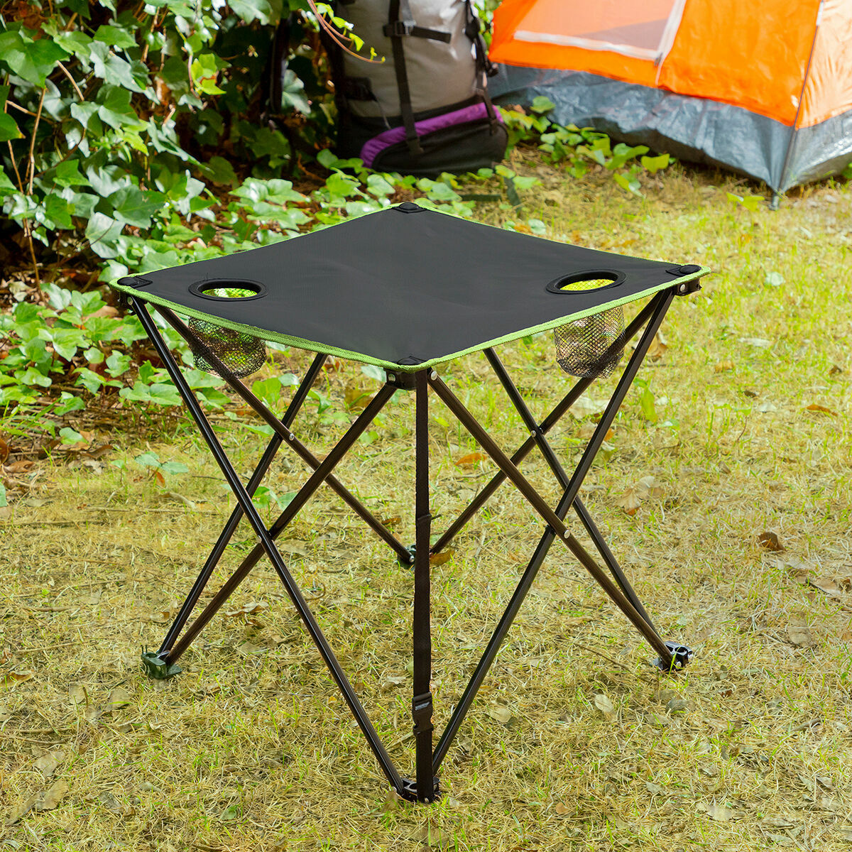 Mesa de Camping Textil Plegable con Funda Cafolby InnovaGoods